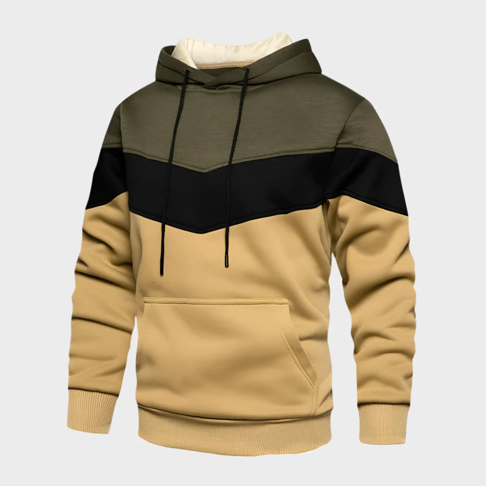 Jack Hansen™ | Schuyler - Stijlvolle Patchwork Hoodie