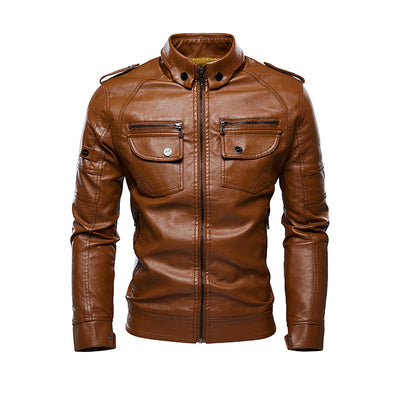 Jack Hansen™ | Leren (PU) Fleece Biker| JACKET