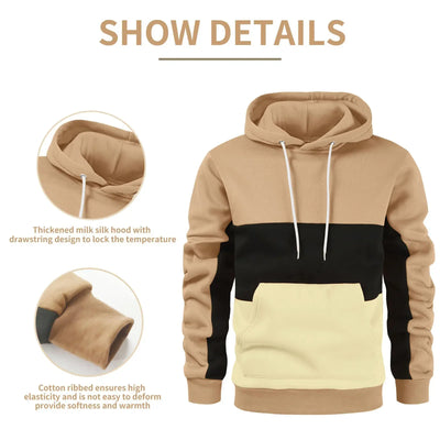 Jack Hansen™ | Schuyler - Stijlvolle Patchwork Hoodie