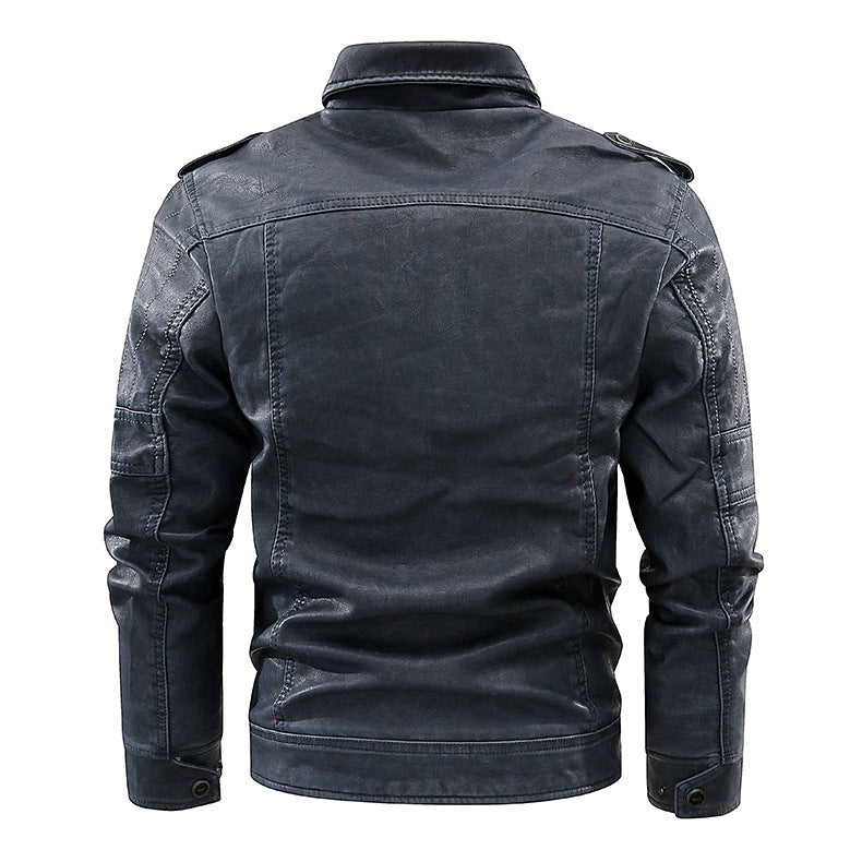 Jack Hansen™ |LEREN (PU) FLEECE BIKER| JACKET