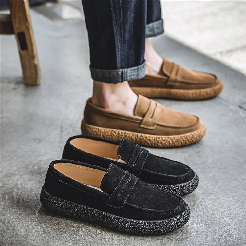 VINTA - Vintage suède loafer