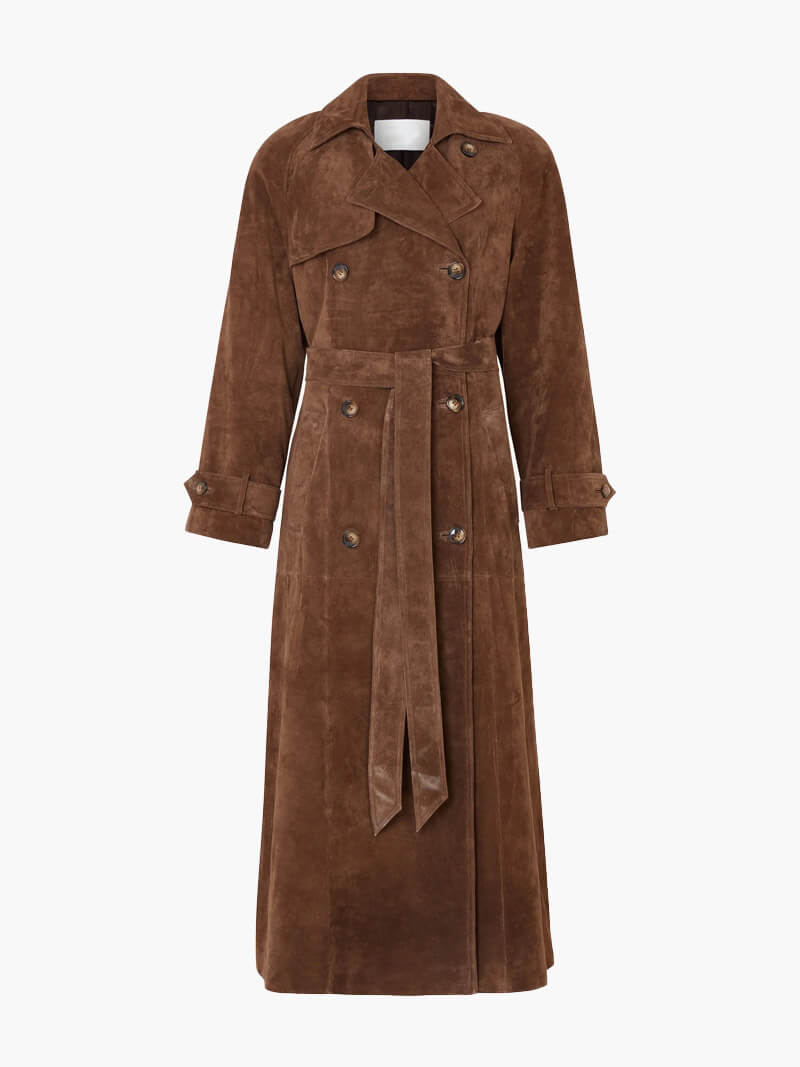 Molly - Suède trenchcoat