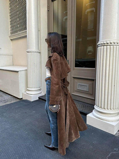 Molly - Suède trenchcoat