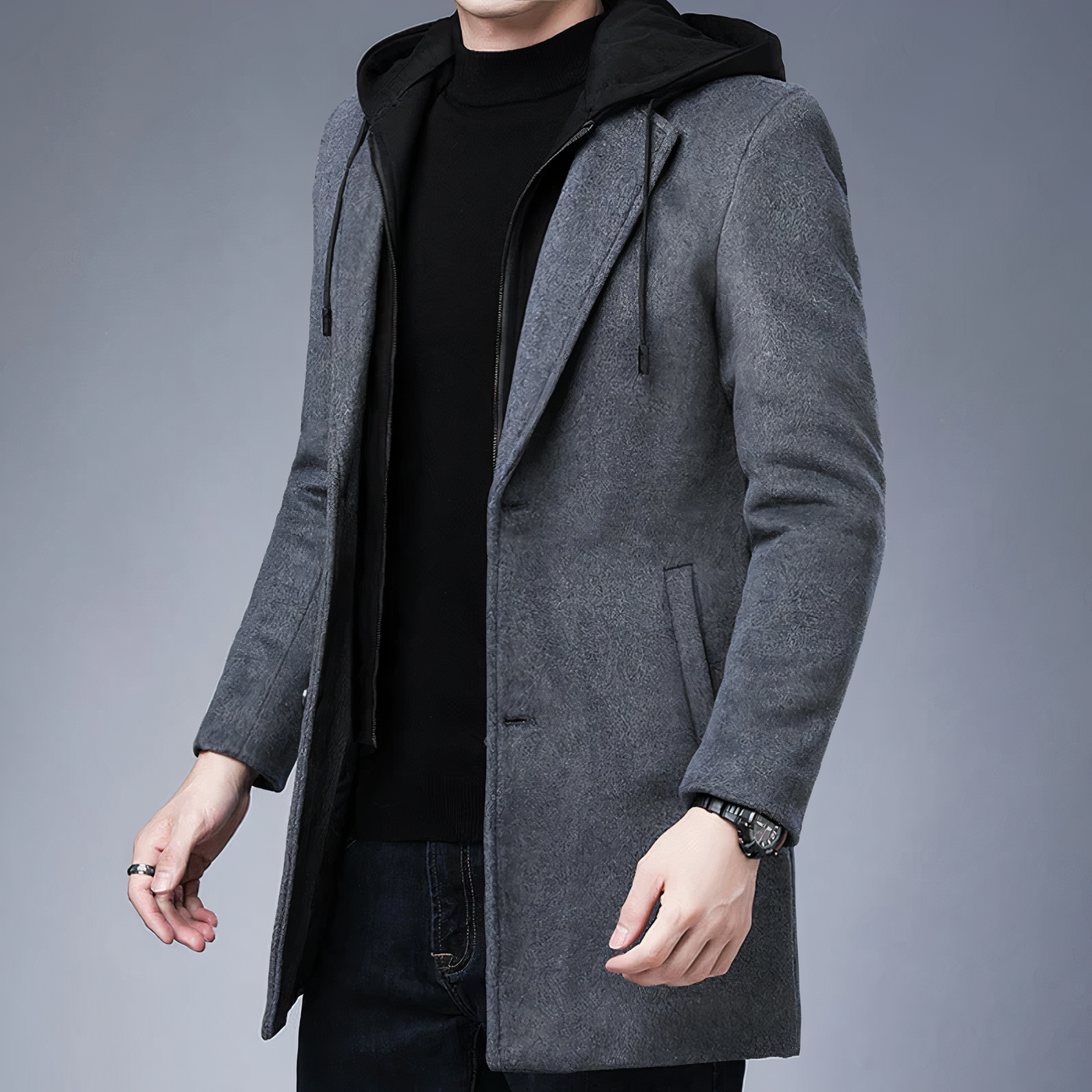 Jack Hansen™ | Blake - Heren Wollen Trenchcoat