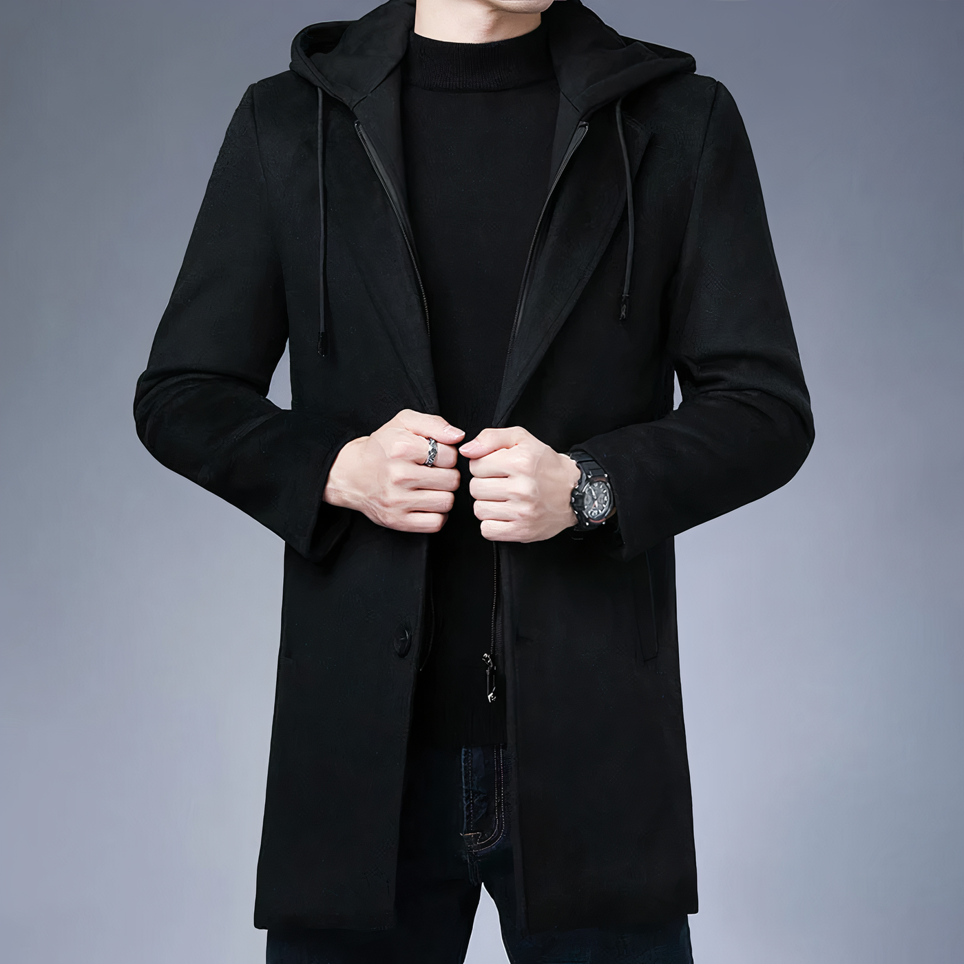 Jack Hansen™ | Blake - Heren Wollen Trenchcoat