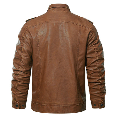 Jack Hansen™ | Leren (PU) Fleece Biker| JACKET