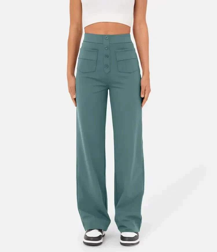 Floor | High-waisted elastische casual broek