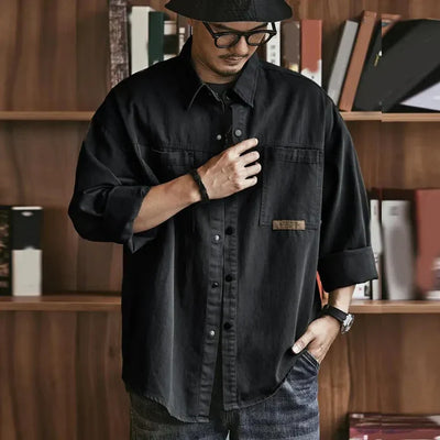 Massimo™ | Vintage-Style Oversized Casual Shirt