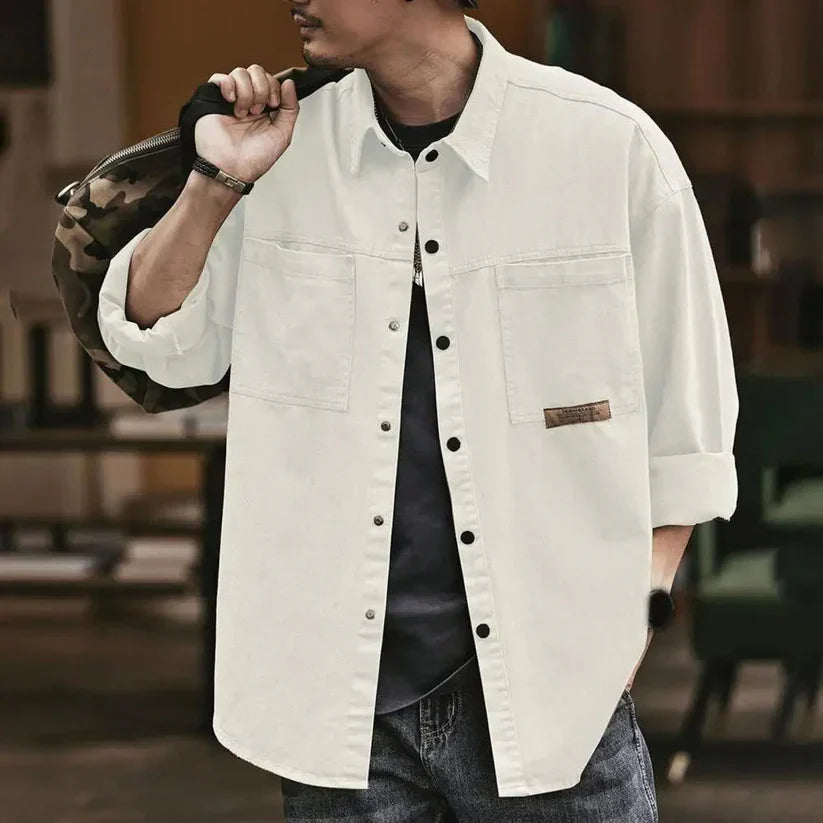 Massimo™ | Vintage-Style Oversized Casual Shirt